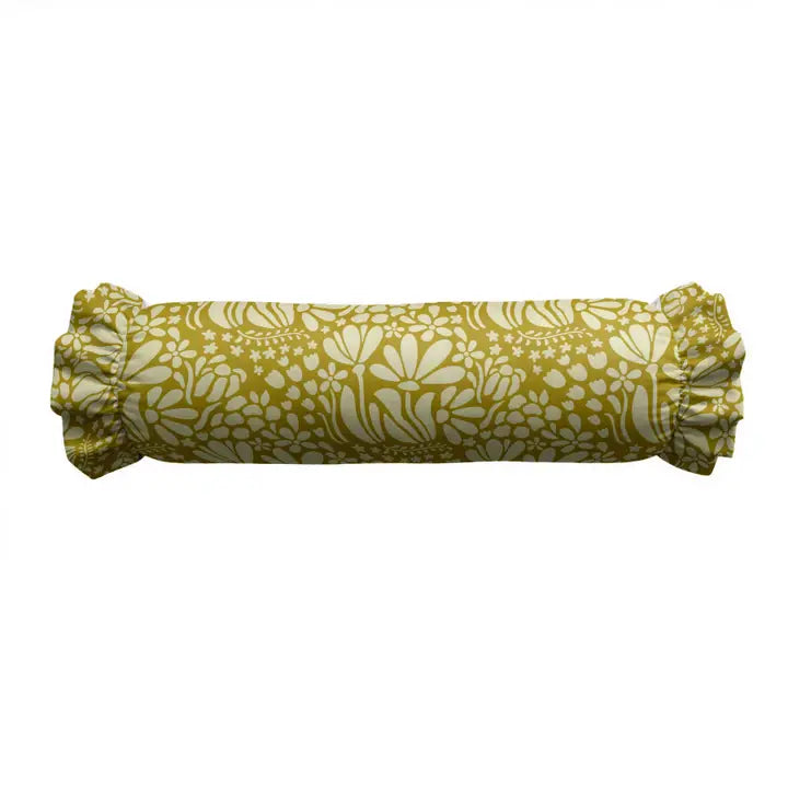 Ruffled Bolster Pillow