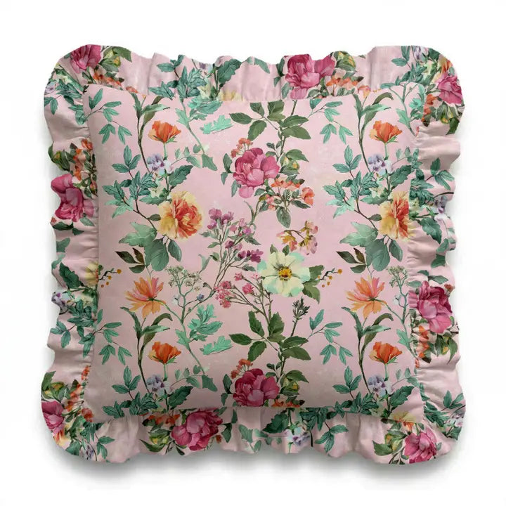 Ruffled Pillow | Square & Lumbar Cotton Pillow