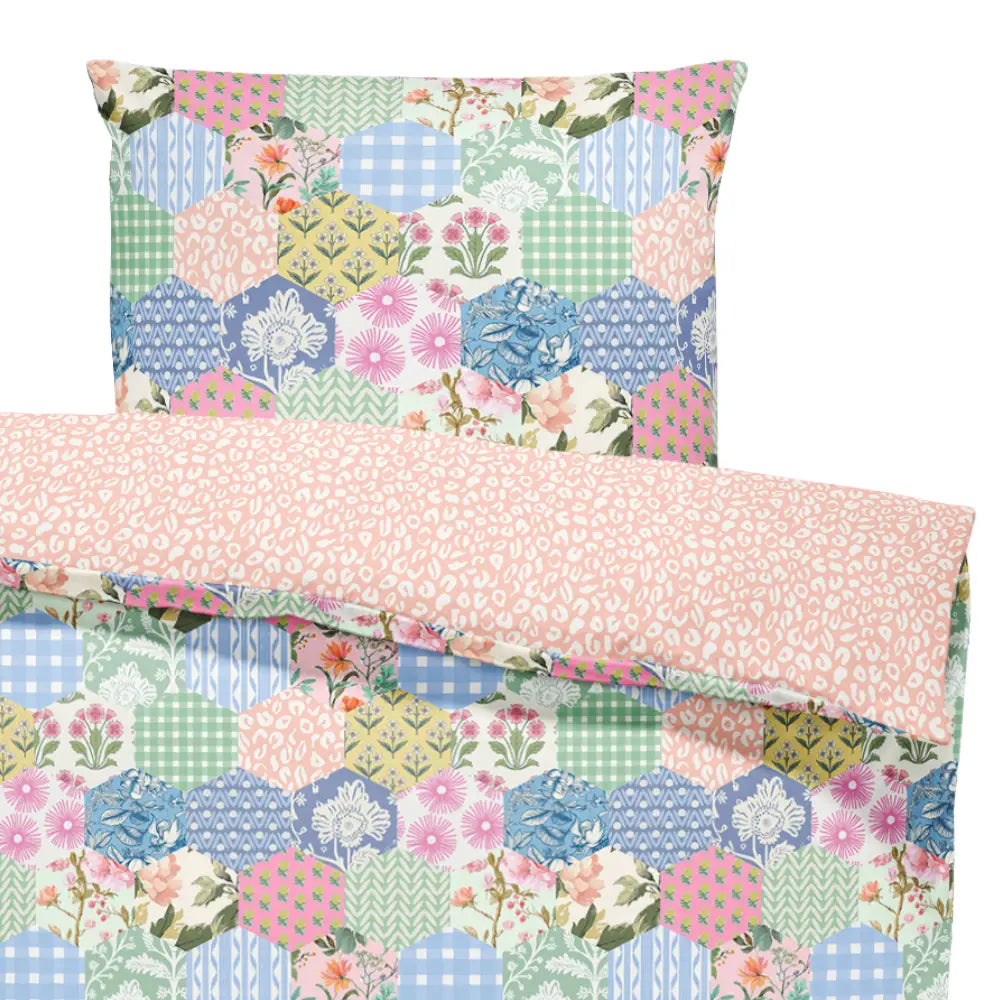 Eleanor Patchwork Twin Duvet Cover Set | Dorm Bedding