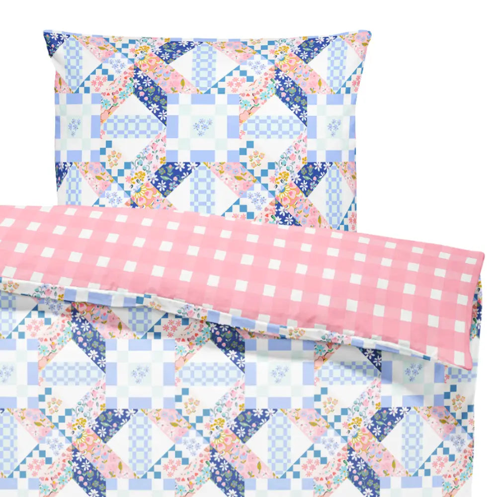 Matilda Patchwork Twin Duvet Cover Set | Dorm Bedding
