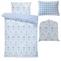 Delia Blue Twin Duvet Cover Set | Dorm Bedding