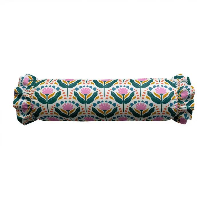 Ruffled Bolster Pillow