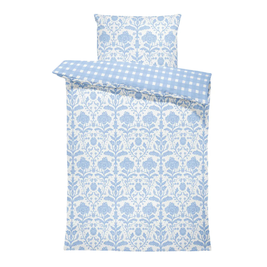 Delia Blue Twin Duvet Cover Set | Dorm Bedding
