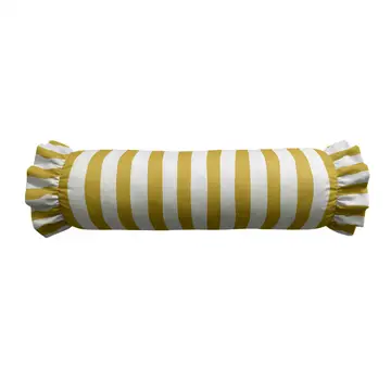 Ruffled Bolster Pillow