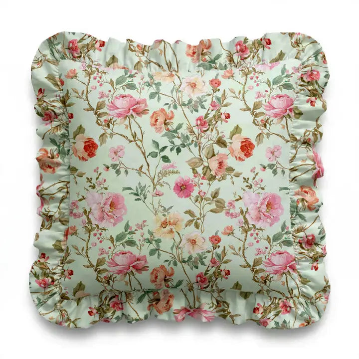 Ruffled Pillow | Square & Lumbar Cotton Pillow