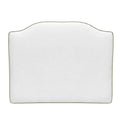 Dorm Headboard | White/Green Headboard Pillow