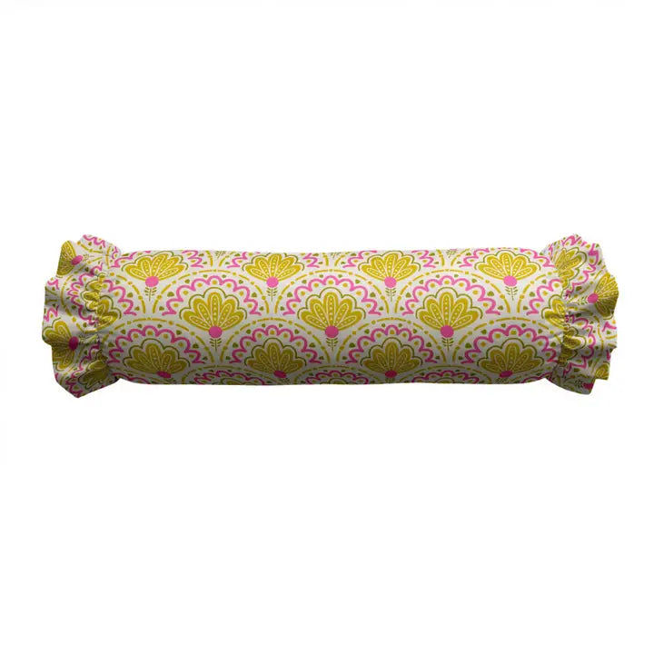 Ruffled Bolster Pillow