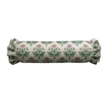 Ruffled Bolster Pillow