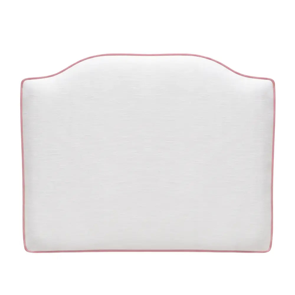 Dorm Headboard | White/Pink Headboard Pillow