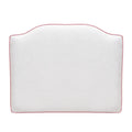 Dorm Headboard | White/Pink Headboard Pillow