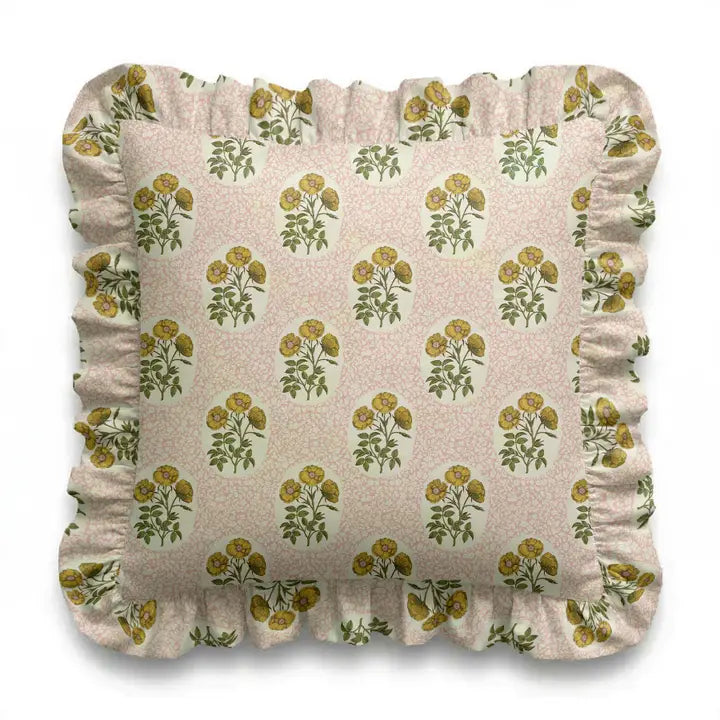 Ruffled Pillow | Square & Lumbar Cotton Pillow